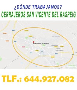 ¿ en que zonas de san vicentedel raspeig trabajamos ?